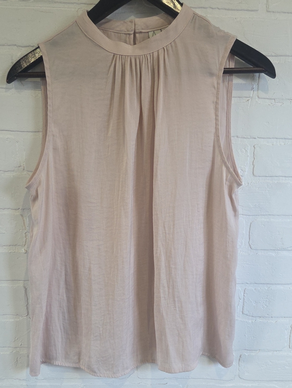 Joie Sleeveless Pleated Neck Blouse - Blush